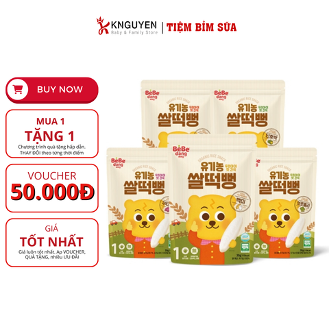  Bánh Gạo Miếng Hữu Cơ BeBedang (30g) 