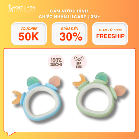  Gặm nướu hình chiếc nhẫn Lilcare (3M+) 