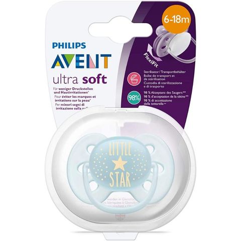  Ty Ngậm Siêu Mềm Philips Avent (Vỉ Đơn) 