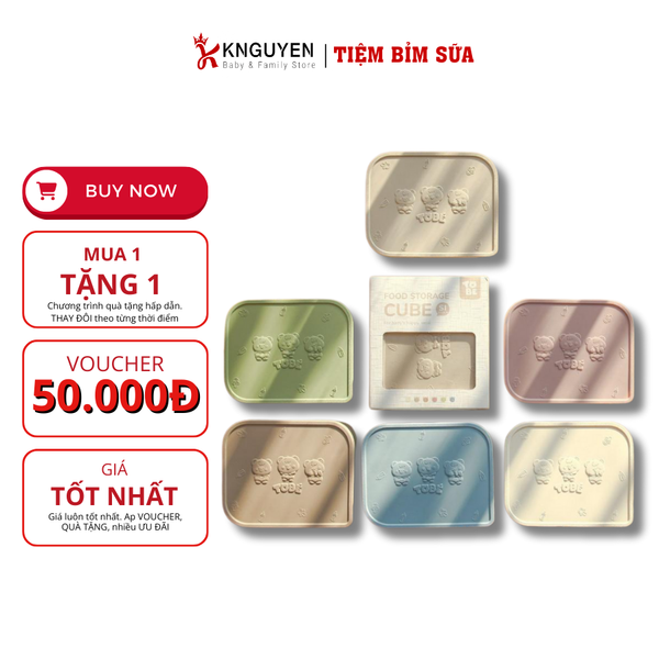  Khay Trữ Đông Ăn Dặm Eco Silicone Tobe 