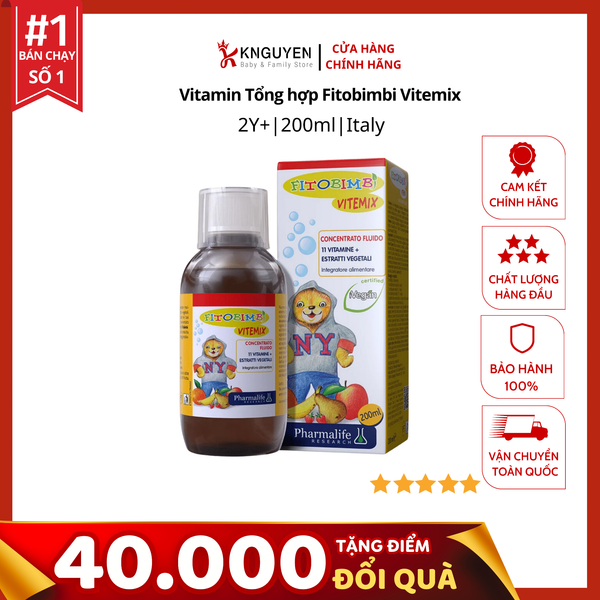  Vitamin Tổng hợp Fitobimbi Vitemix 200ml 