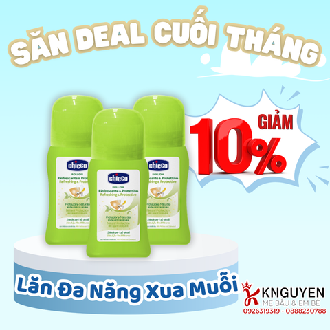  Lăn Đa Năng Xua Muỗi Chicco 60ml (2m+) 