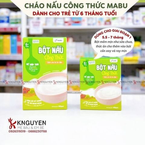  Cháo nấu công thức Mabu (900g) 6M+ 
