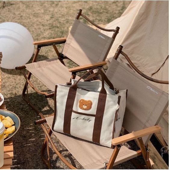  Túi bỉm sữa cho mẹ bé hình chú gấu UPUPFOUR 