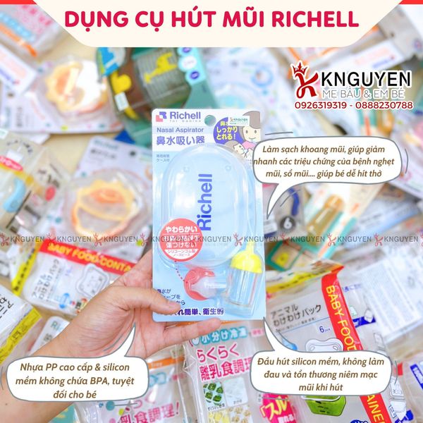  Dụng Cụ Hút mũi Richell 