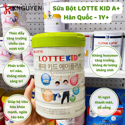  Sữa Bò LOTTE KID A+ Hàn Quốc 