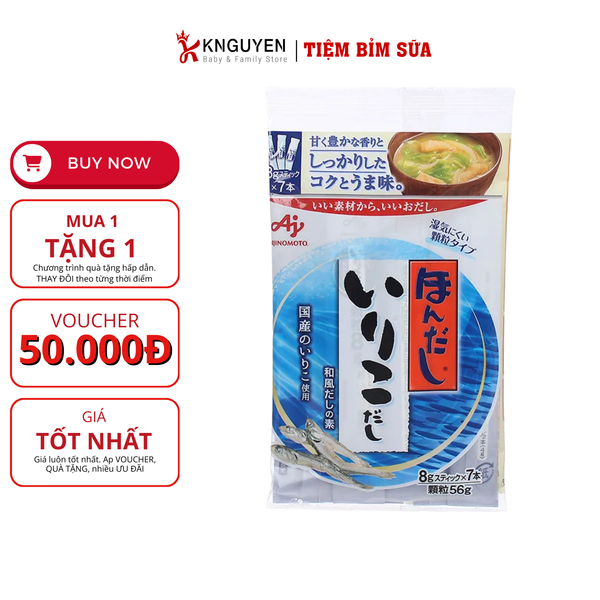  Hạt Nêm Vị Cá Cơm 56g Ajinomoto 