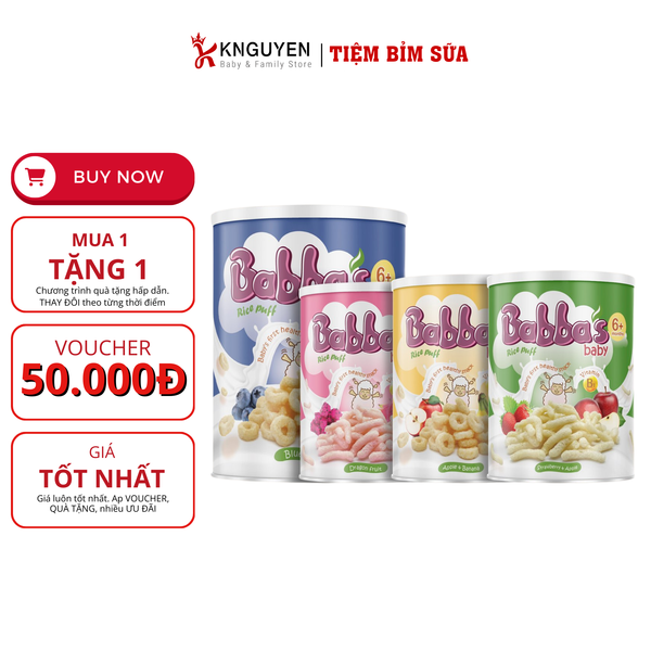  Bánh Gạo Babba's Baby (6m+) - 45g 