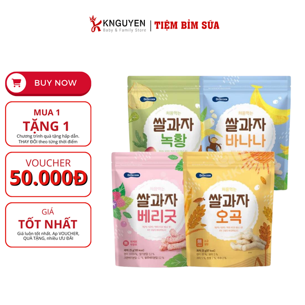  Bánh Gạo Que Hàn Quốc Bebecook 25g 