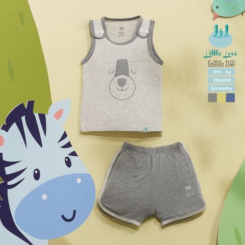  BỘ BA LỖ SMOOTHY CHỒM VAI - LITTLE LOVE 
