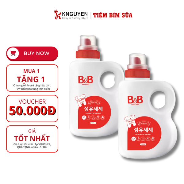  Nước Giặt Quần Áo Trẻ Em B&B 