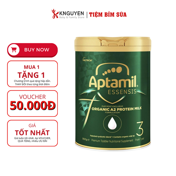  Aptamil Essensis Organic A2 900g Úc 