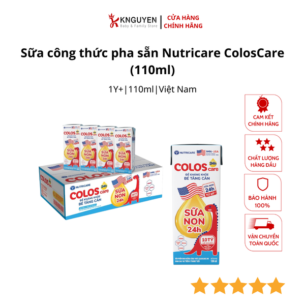  sữa công thức pha sẵn Nutricare ColosCare (110ml)- Sữa non tăng cường miễn dịch 