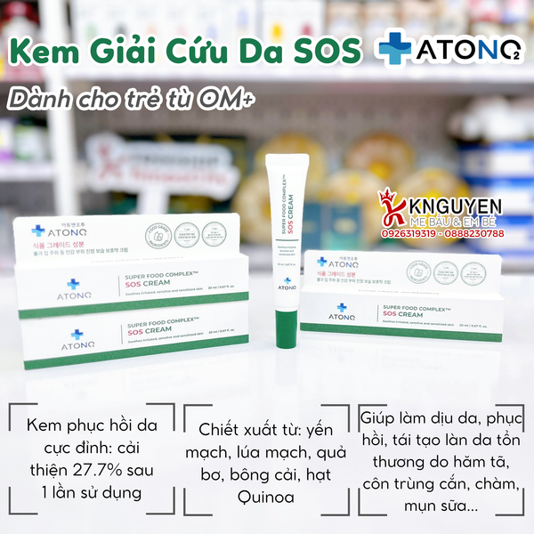  Kem Phục Hồi Chuyên Biệt SOS Cream Atono2 
