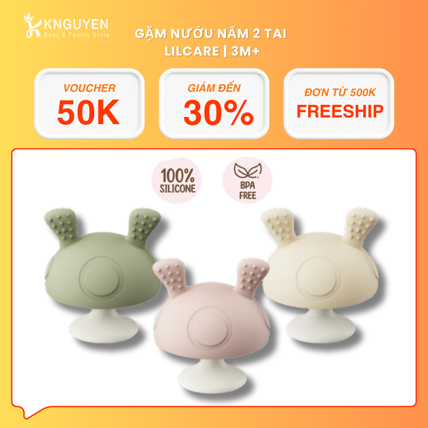  Gặm nướu nấm 2 tai Lilcare (3M+) 