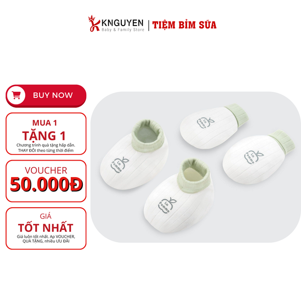  Set bao tay bao chân La Pomme - Cotton Dày 