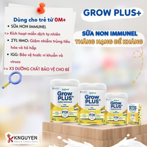  Sữa Bột Pha Sẵn GrowPlus Colos Immunel Nutifood (110ml) 
