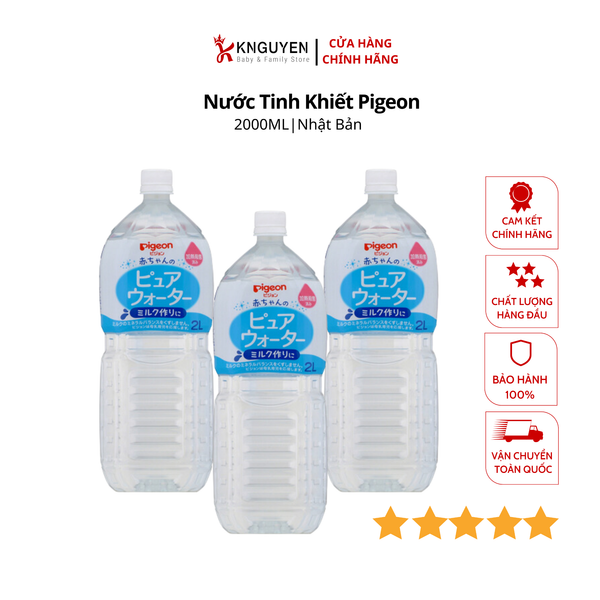  NƯỚC TINH KHIẾT PIGEON BABY PURE WATER 2L 