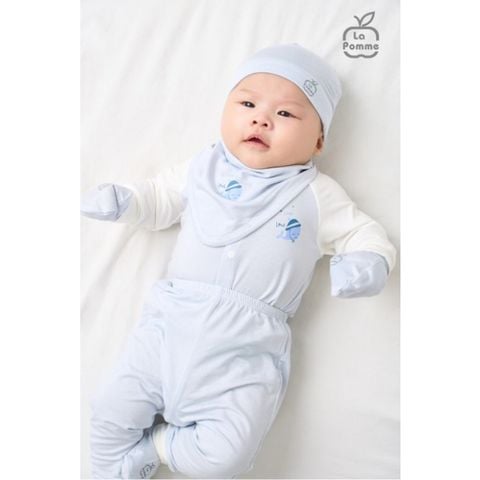  Bộ Dài Tay La Pomme Cúc Giữa Puppy 