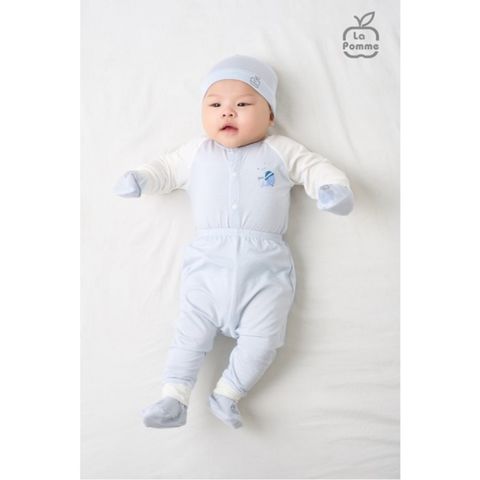  Bộ Dài Tay La Pomme Cúc Giữa Puppy 
