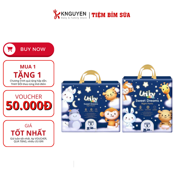  Bỉm đêm Unijoy Sweet Dreams 