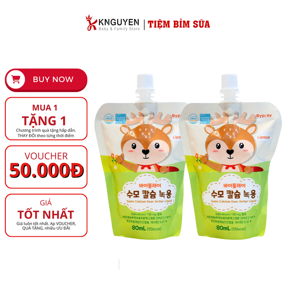  Gạc nhung hươu canxi tăng chiều cao (1Y+) - 80ml 