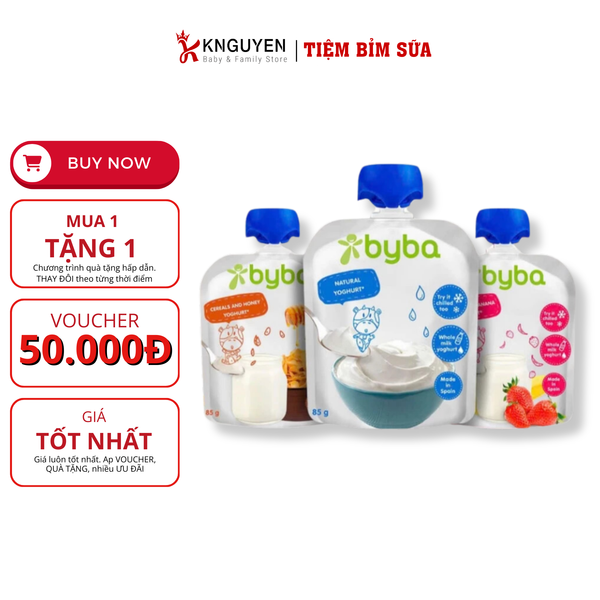  Sữa chua túi Byba 85g (6m+) 