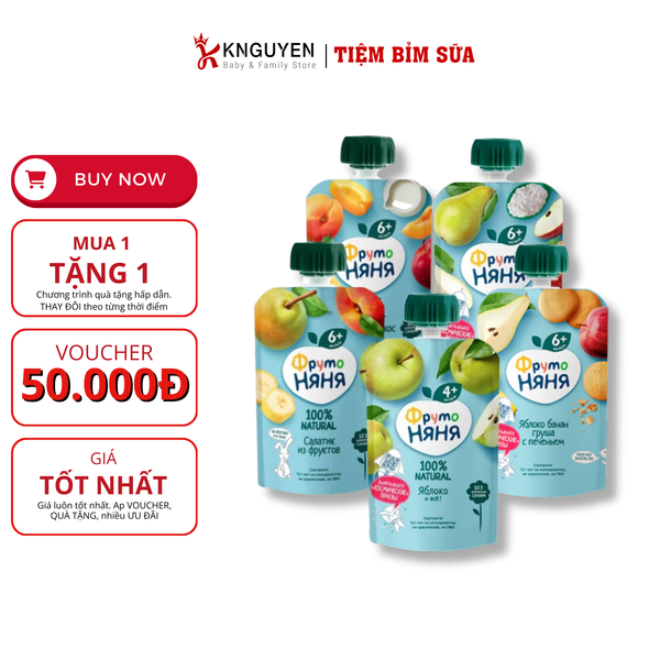  Trái cây nghiền Fruto 90g 