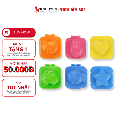  Khuôn tạo hình cơm, trứng 