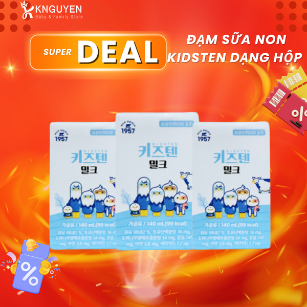  Đạm Sữa Non KIDSTEN Dạng Hộp (140ml) 