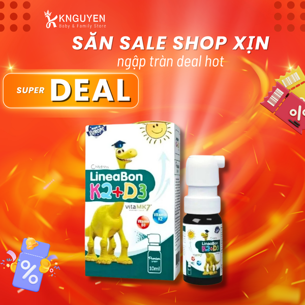  Xịt Vitamin D3K2 LineaBon 10ml 0M+ 