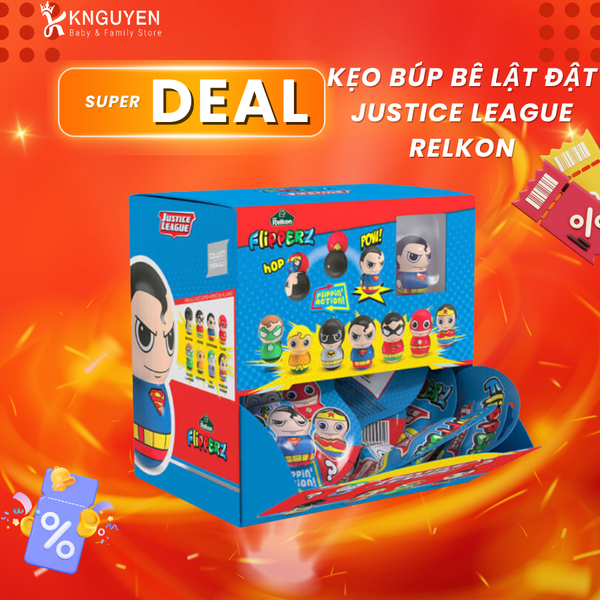  Kẹo Búp Bê Lật Đật Justice League Relkon 