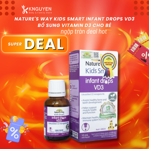  Nature's Way Kids Smart Infant Drops Vd3 - Bổ Sung Vitamin D3 Cho Bé 