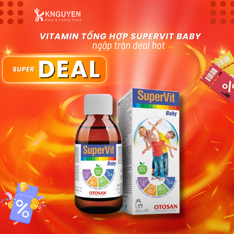  Vitamin tổng hợp Supervit Baby - Otosan - Italy - Chai 150ml 