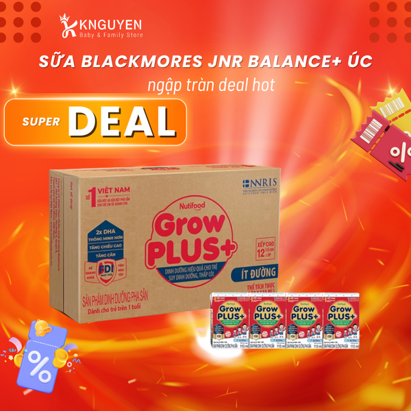  Sữa Dinh Dưỡng Nutifood GrowPlus + Đỏ hộp 110ml 