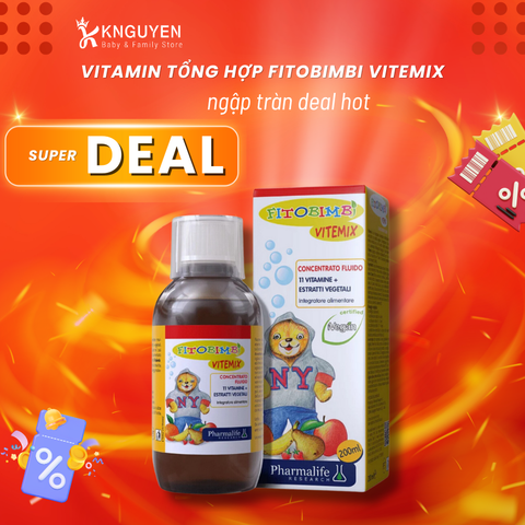  Vitamin Tổng hợp Fitobimbi Vitemix 200ml 