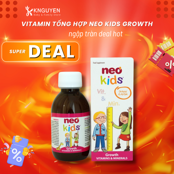  Vitamin Tổng Hợp Neo Kids Growth 150ml 