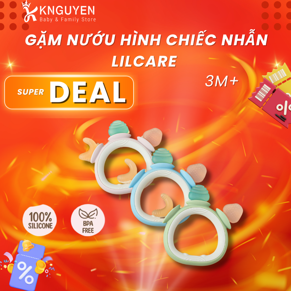  Gặm nướu hình chiếc nhẫn Lilcare (3M+) 