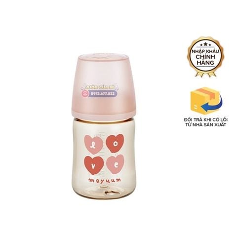  Bình Sữa Moyuum Premium PPSU All In One Bottle With Cat (Kèm Núm) 