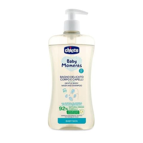 Sữa Tắm Gội Chicco cho bé 0M+-500ml 
