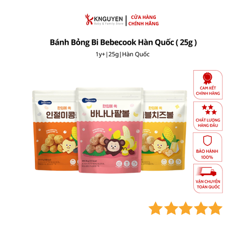  Bánh Bỏng Bi Bebecook Hàn Quốc ( 25g ) 