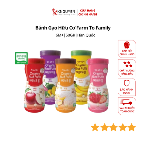 Bánh Gạo Hữu Cơ Farm To Family 