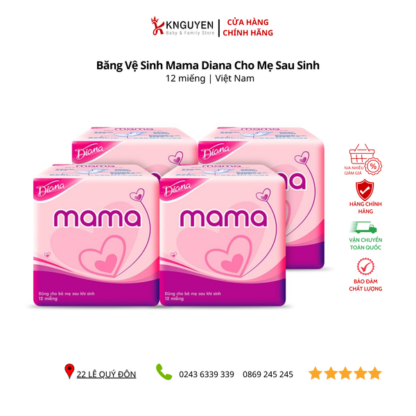  Băng Vệ Sinh Mama Diana Cho Mẹ Sau Sinh ( 12 Miếng ) 