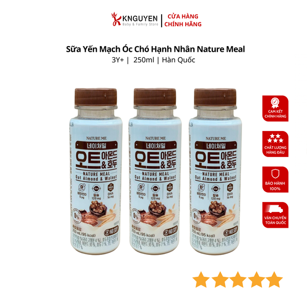  Sữa yến mạch óc chó hạnh nhân Nature Meal 250ml 