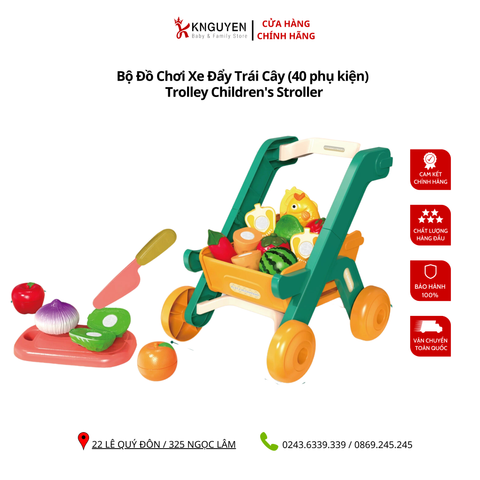  Bộ Đồ Chơi Xe Đẩy Trái Cây (40 phụ kiện) -trolley children's stroller 