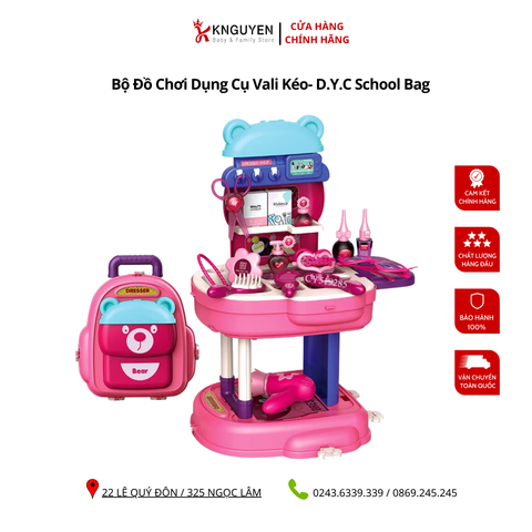  TP Bộ Đồ Chơi Dụng Cụ Vali Kéo- D.Y.C School Bag 