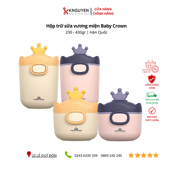  Hộp trữ sữa vương miện Baby Crown 