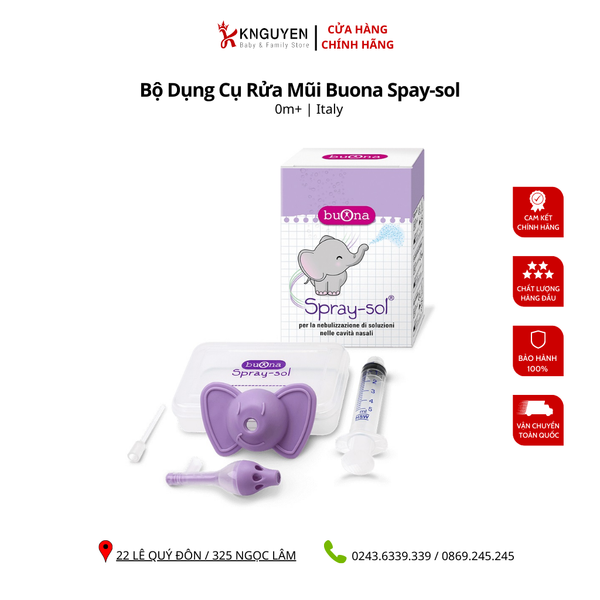  Bộ Dụng Cụ Rửa Mũi Buona Spay-sol 