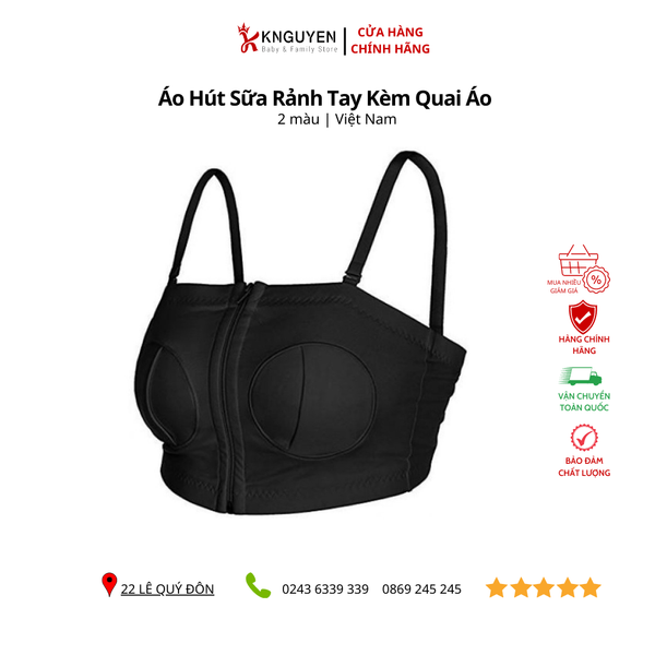  Áo hút sữa rảnh tay kèm quai áo - made in VN 