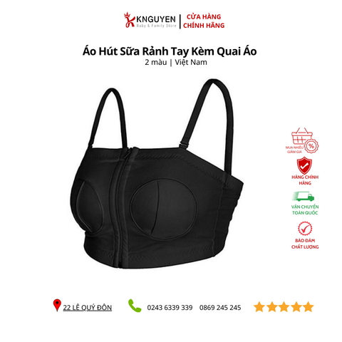  Áo hút sữa rảnh tay kèm quai áo - made in VN 